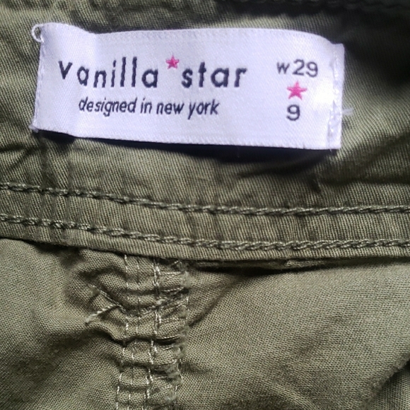 Vanilla Star Black and Green Women's Cargo Shorts - Picture 2 of 6